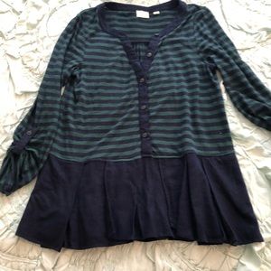 Anthropologie Long Sleeve with Pleats